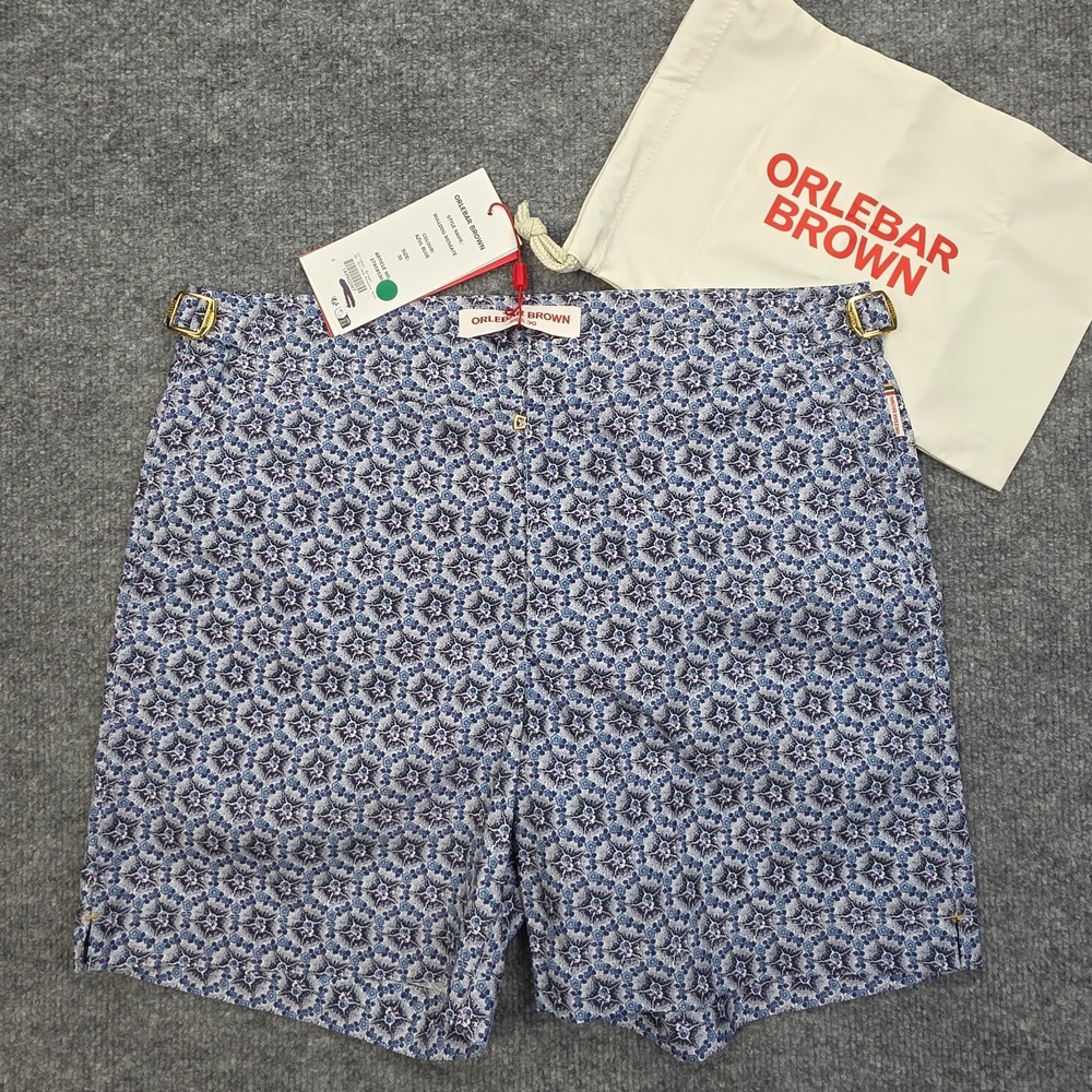 Orlebar Brown Swimming Shorts Men's 30 Bulldog Roseate Blue NWT